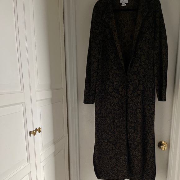 Peruvian Connection 100% cotton floral duster coat - Picture 1 of 9